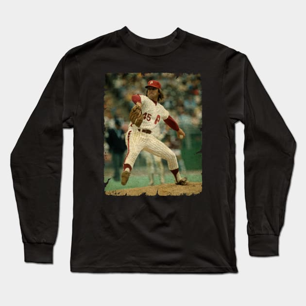 Tug McGraw in Philadelphia Phillies Long Sleeve T-Shirt by SOEKAMPTI